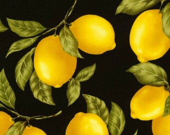 Timeless Treasures - Lemons With Leaves
