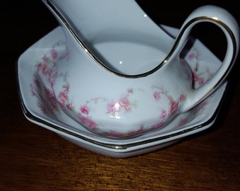 Bridal Rose Creamer And Sugar Bowl From Schumann Arzberg Germany