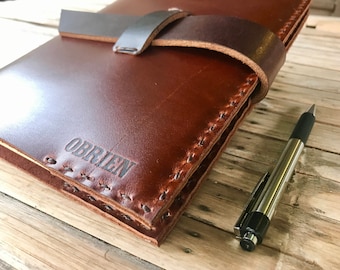 Personalized Leather Journal Notebook // Dark Brown Leather Journal // Personalized Leather Journal // Leather Journal Cover