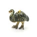 1 - Porcelain Emu Bird Pendant Hand Painted Glaze Ceramic Animal Small Ceramic Emu Bead Jewelry Supplies (CA230)