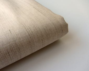 Beige Indian natural raw silk fabric nr 817 fat quarter