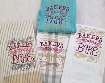 bakers gonna bake kitchen towels 100 cotton funny saying machine embroidery hostess gift - Bakers Gonna Bake Kitchen Redwork Embroidery Designs bakers gonna bake kitchen towels 100 cotton funny saying machine embroidery hostess gift - Bakers Gonna Bake Kitchen Redwork Embroidery Designs
