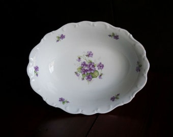 Bavaria Schumann Arzberg Germany Violette Oval Vegetable Bowl
