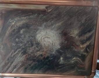 Artistic design with an industrial twist frame