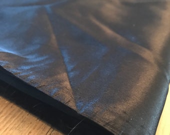 Black Satin Fabric Remnant