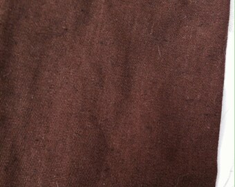 Chocolate brown linen fabric
