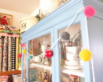 Multi Colored Pom Pom Garland