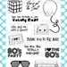 Totally Rad 4x6" Clear Photopolymer Stamp Set