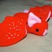 Fruit Bat Plushie Strawberry Strawbatty bat plush plush