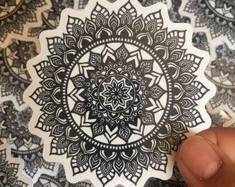 Black Mandala Zen Sticker