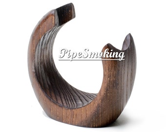 Wood stand holder, Pipe stand, Pipe hold holder, Pipe rack, Smoking pipes, Tobacco pipe, Hand carved pipes, Exclusive, Cigar set