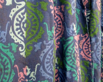 Mid Century Curtains Royal Polynesian TIKI Hawaiin Panels 1960s