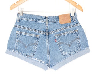 Levis High Waisted Shorts Levis Shorts Vintage Levi High Waisted Jean Shorts High Waist Shorts Denim Vintage Levi Shorts xs waist 28
