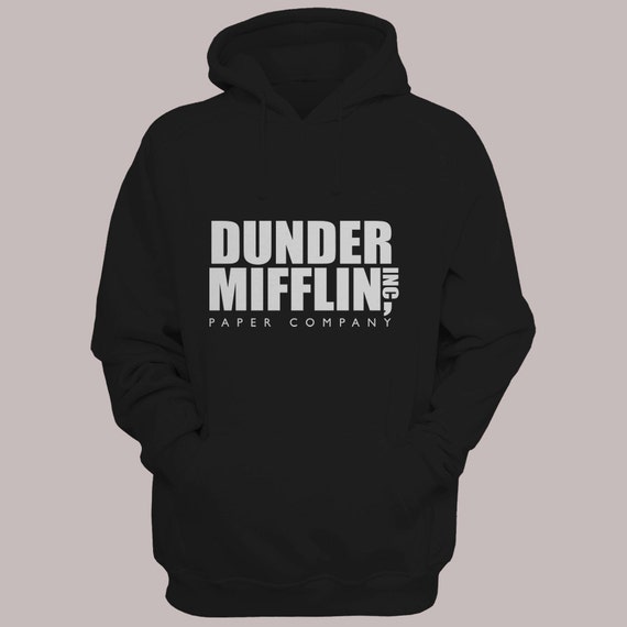 The Office TV Show "Dunder Mifflin Inc" Hoodie Sweater S-XL Available Pullover Hooded Sweatshirt