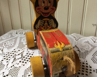 Vintage toy puddle jumper Mickey Mouse