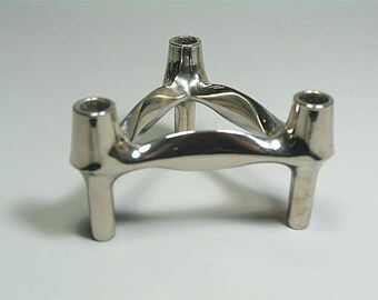 Vintage 1960er BMF Kerzenständer Kerzenhalter Mid Century Nagel Kerzenhalter Steck Kerzenhalter 3 Stück Set