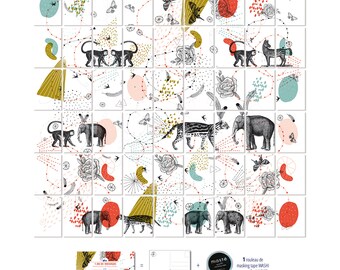 1 year of correspondance, one postcard per week