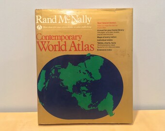 Vintage Rand McNally: Contemporary World Atlas