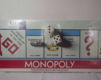 Vintage SEALED 1961 Monopoly Board Game ~ Collectible Game ~ Retired Game