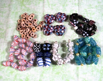 1 Handmade Lampwork Glass Bead Set (B427)