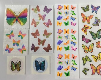 Vintage Sandylion, 80's, Butterfly Stickers