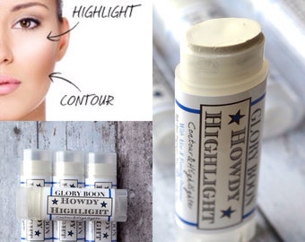 Howdy Highlighter, Organic contour makeup and cover up, mineral makeup, paraben free, talc free, bath and beauty