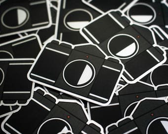 Camera sticker - Camera Metallic Sticker - Photography Sticker