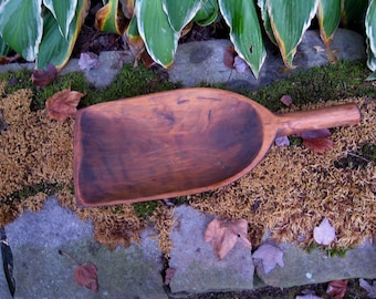 Antique Hand Carved Grain Scoop - Hand Carved Maple Grain Scoop - Grain Scoop - Antique Grain Scoop