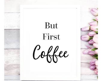 But first coffee foil print
