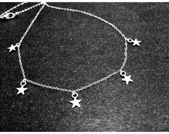 Silver Star Necklace Layering Enchanted Gifts for Her by MinouBazaar