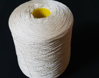1 spool 1 kg schappe silk yarn nature Nm 5 on cone 1800 den wave thread