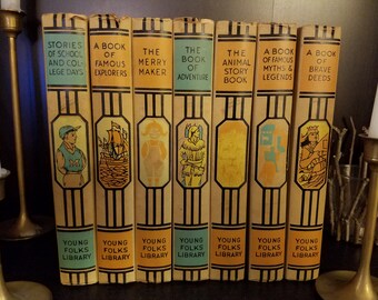 Young Folks Library 1952 - 7 of 10 books