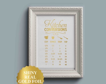 Kitchen Conversion Chart, Kitchen Art, Kitchen Posters, kitchen prints, Conversion, Chart, Charts, Measurement, Measurements, Equivalents