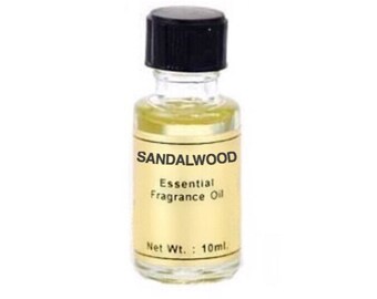 Sandalwood Oil - 10ml, Essential fragrance oil, Scent magick, Candle Dressing, Annointing oil, Aromatherapy, Warm earthy scent