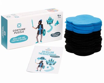 Costume Puzzle Game Knight | New Creative Educational Toy for Children who love Arts & Crafts | Hot Construction Gift for Boys aged 4 - 12