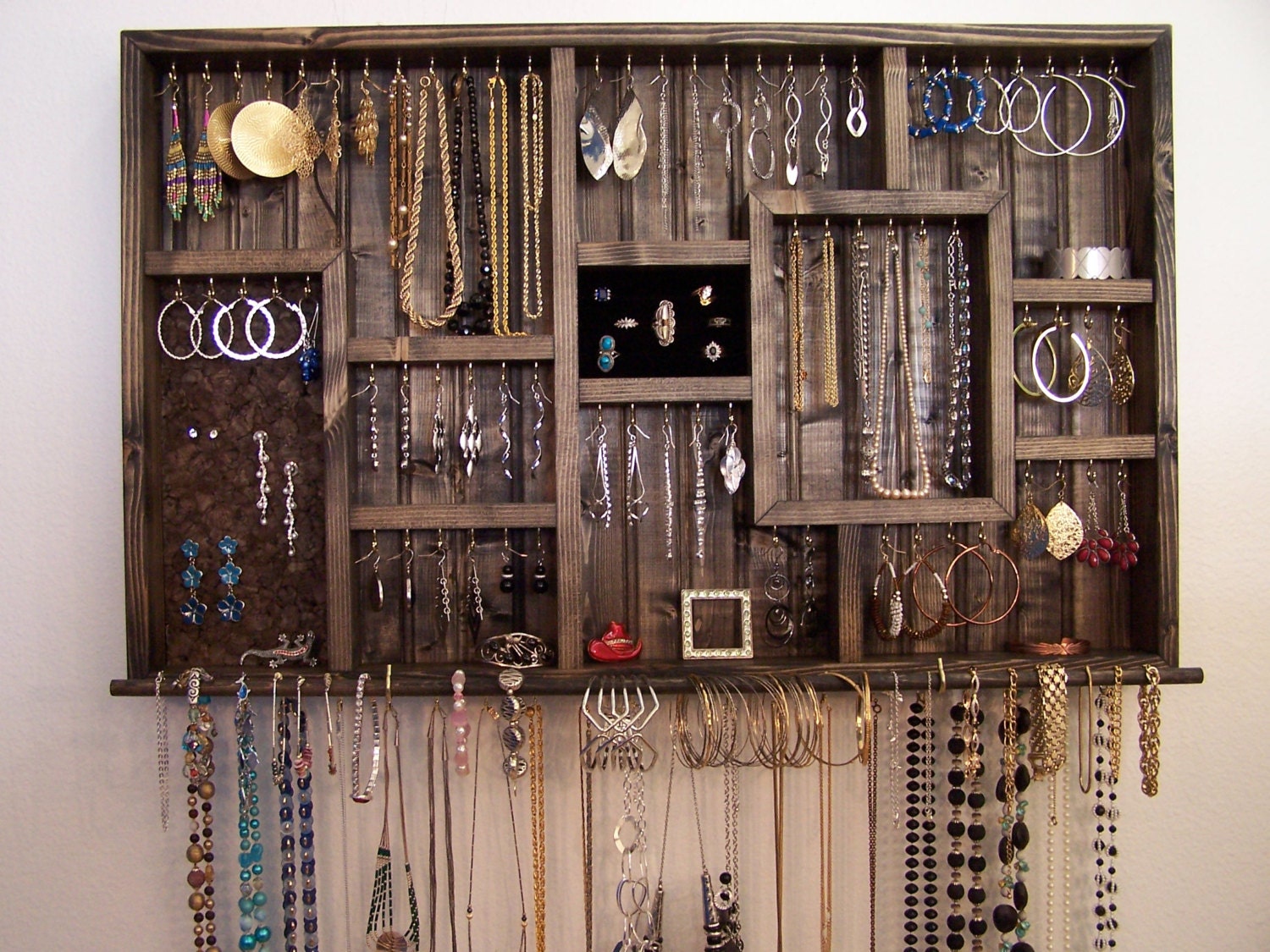 Ring Holder Jewelry Organizer Wall Hanging Jewelry Display