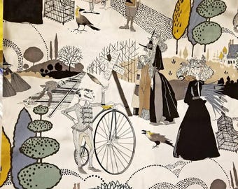 A GHASTLIE PASTORAL in mauve. Alexander Henry; new 100% cotton quilting fabric