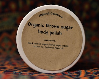 Organic brown sugar body polish