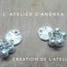Connectors/pendants/charms artisanal creation of the Studio of Andrea "geometric" / Silver/silver