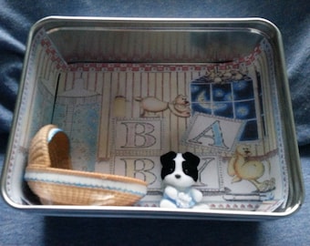Baby Boy Mini Shadow Box