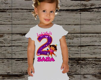 Dora Birthday Dress- Dora the Explorer Birthday Outfit