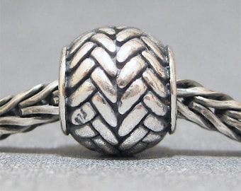 SMALL CORE Sterling Silver Big Hole Bead No. 28 Spacer European Charm Bracelet Bead