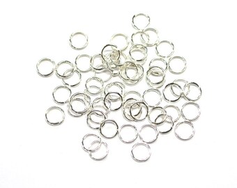 5 grams x 7mm Tarnish Resistant Silver Plated Jump Rings