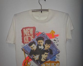 Vintage New Kid On The Block 1990 T Shirt NKOTB R & B Hip Hop Tee