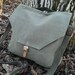 Vintage Messenger Canvas Bag, Military Khaki Canvas Bag from 1970 s, School Bag, Student Bag, Bag USSR type Cold War