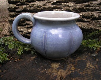 Gourd Mug 15oz., / tea mug/ coffee mug / sensuous feel, handmade pottery
