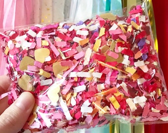 Love Confetti- Shredfetti - Valentines - wedding- Bridal Shower - Free Shipping