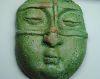 buddha head ceramic buddha mask paperweight zen decor