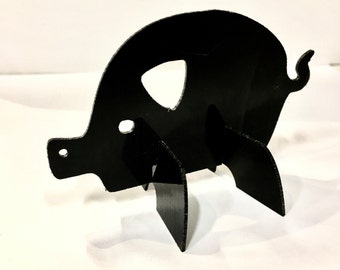 Vinyl Record Art: 3D Pig