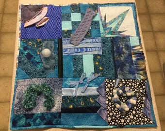 Handmade fidget lap quilt Dementia, Alzheimer’s, Anxiety